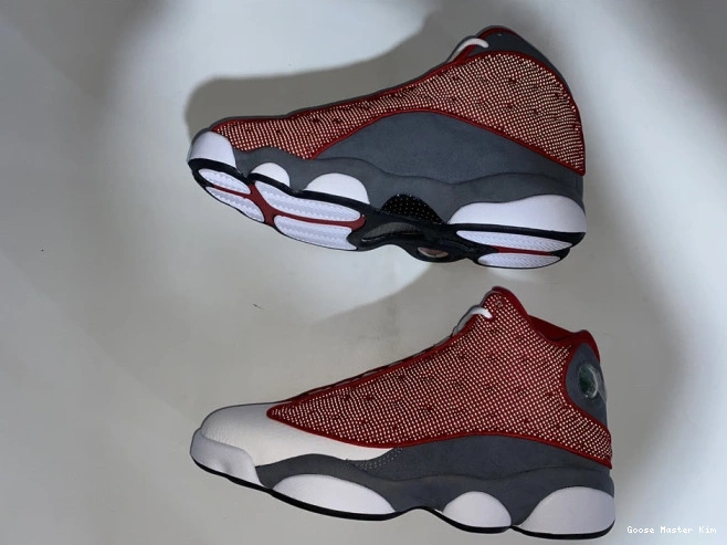 Grey Jordan Retro Air Gym Red 414571-600 13 Flint 0607